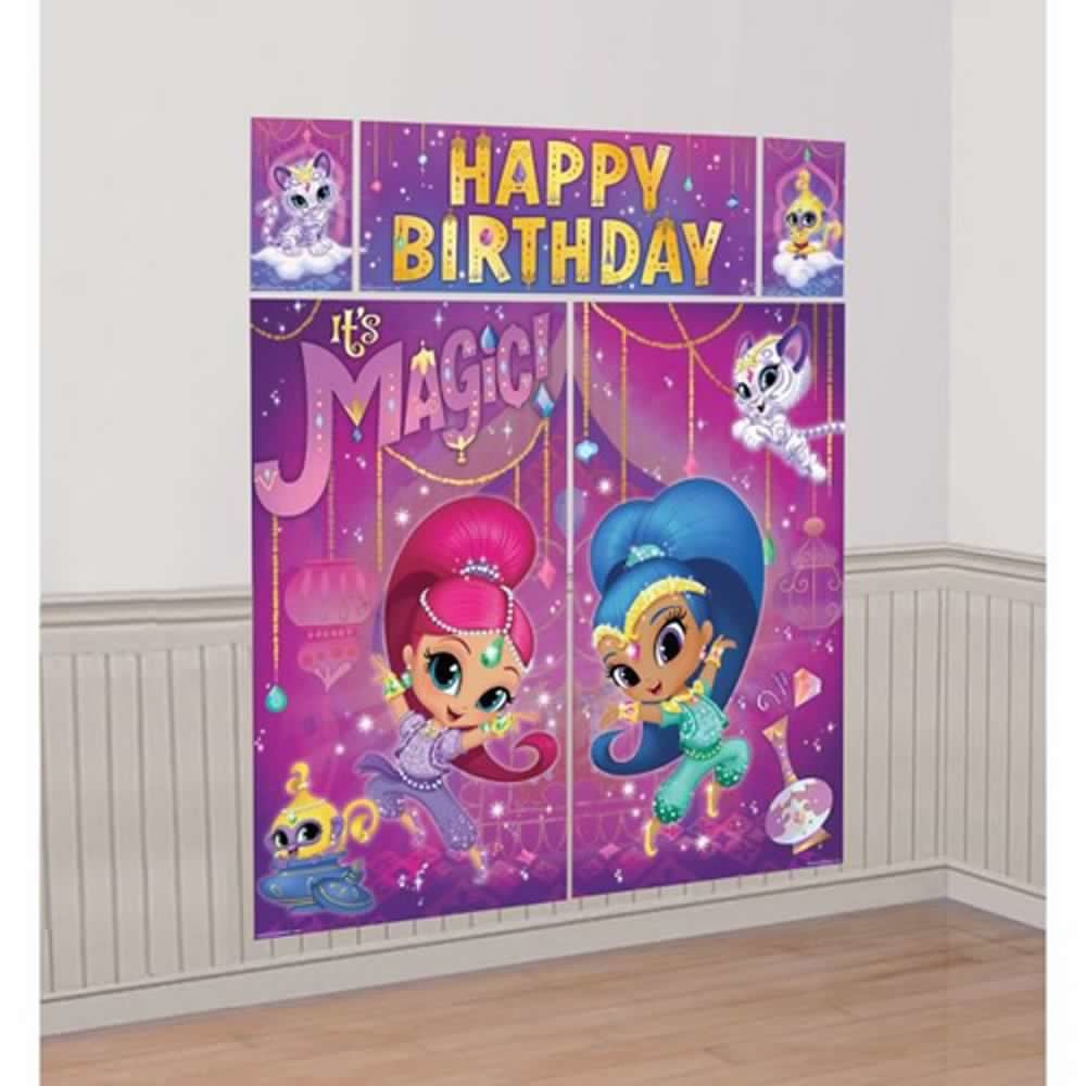 shimmer and shine - scene setter with props