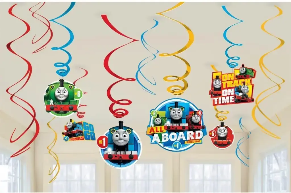 Swirl Decorations-Thomas All Aboard