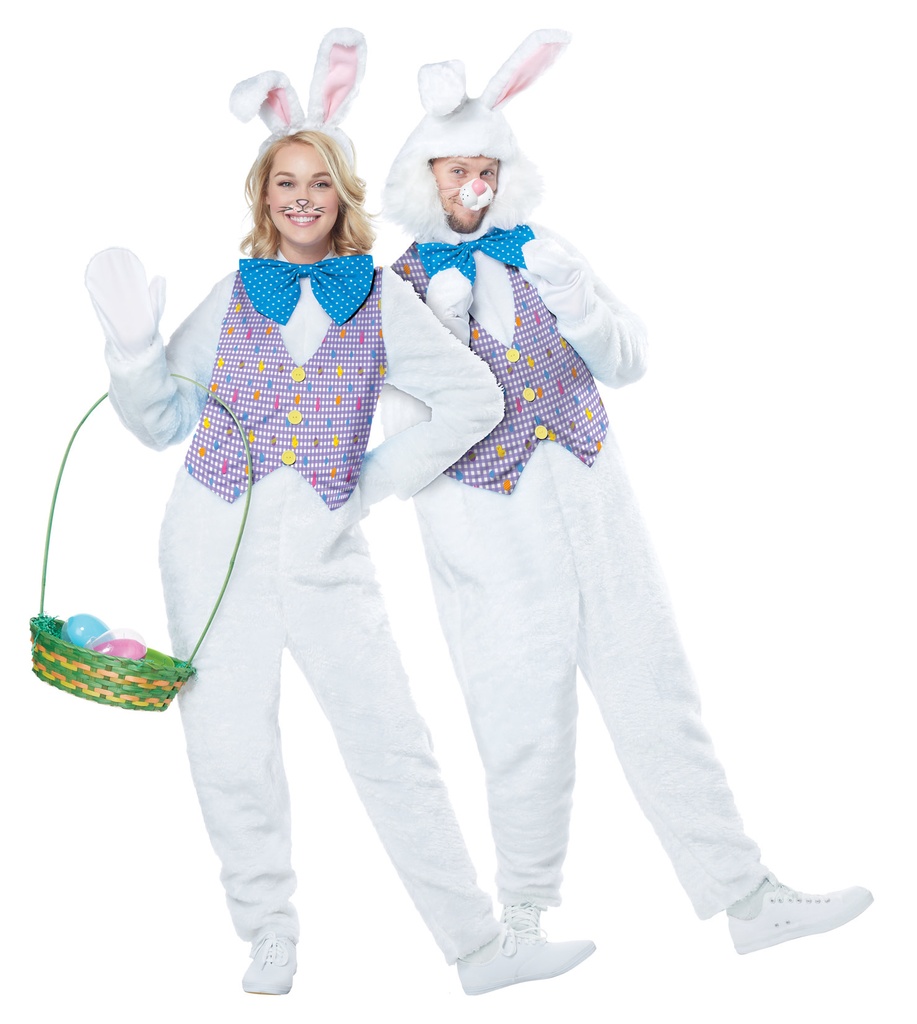 زي أرنب أبيض Unisex Adult Animal
