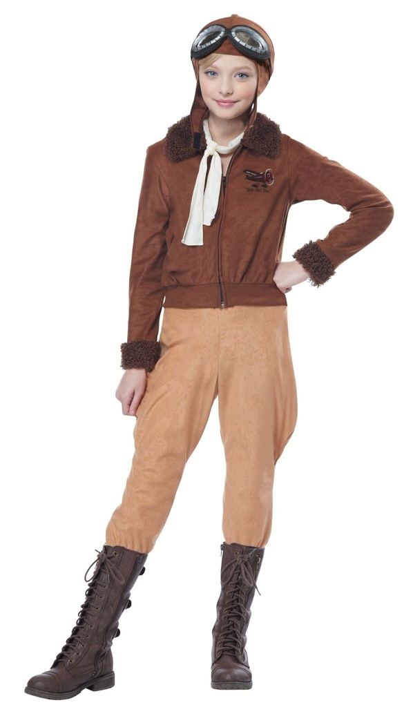 Amelia Earhart Aviator Girls Child