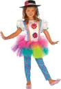Colorful Clown Girls Costume