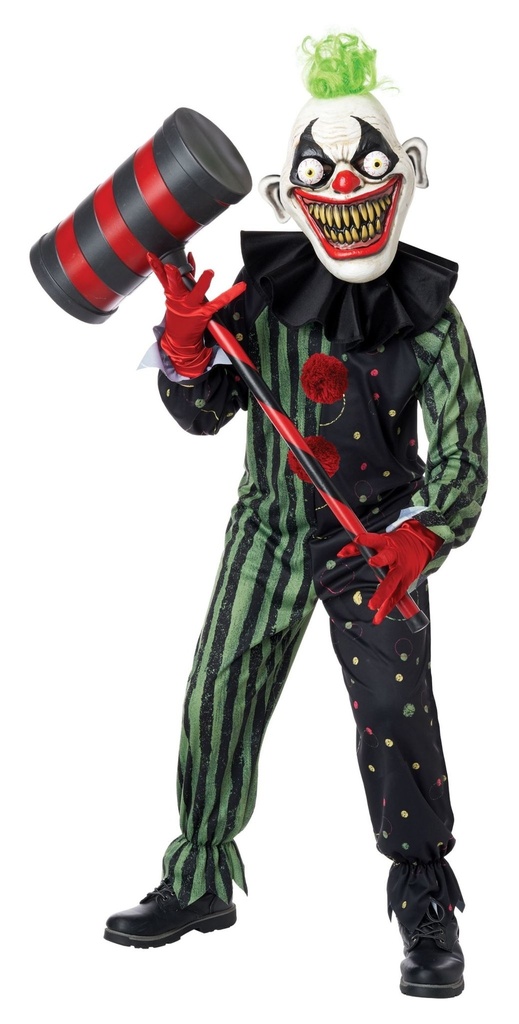 Crazy Eyed Clown Costume Boys Child