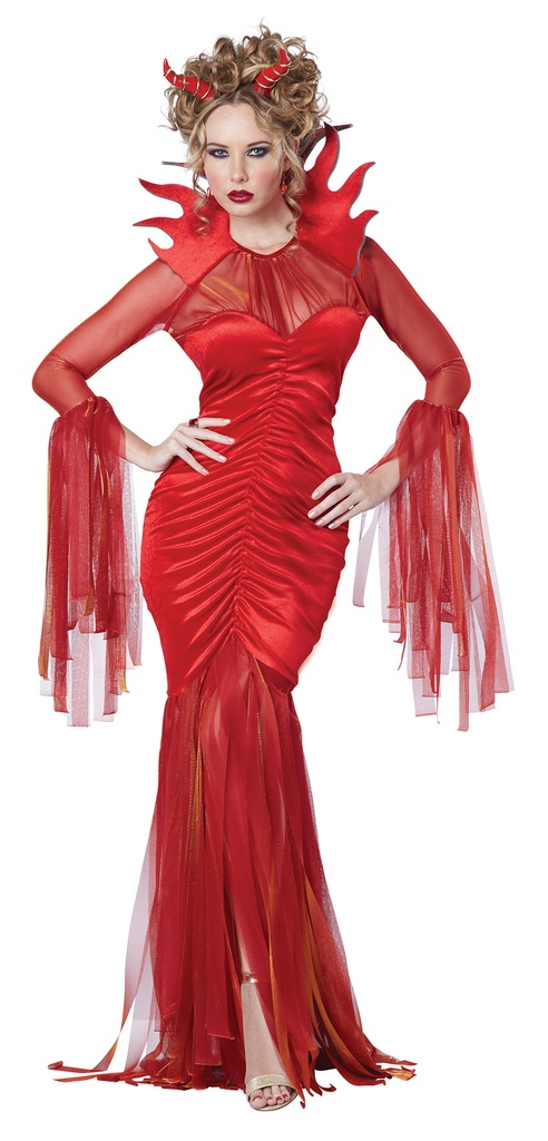 Devilish Diva Women's Costume - زي ديفا شيطانية Scary & Villains