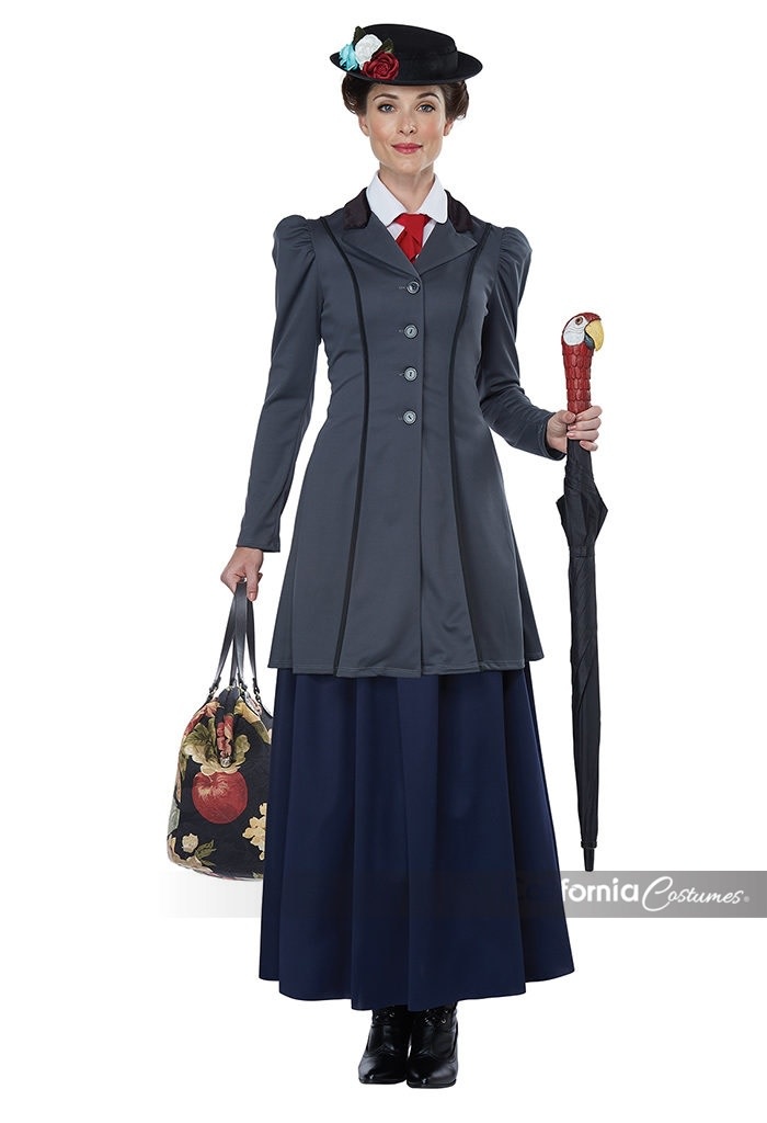 English Nanny Womens Costume Video Games