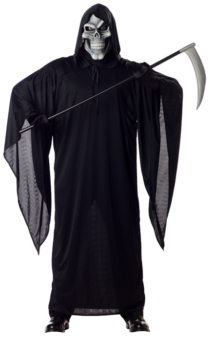 Grim Reaper Men Costume Devil , Scary