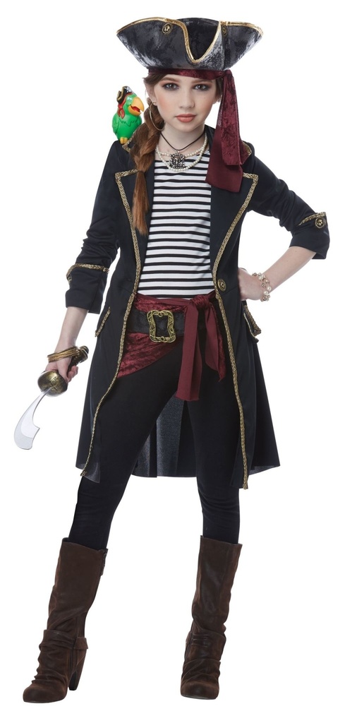High Seas Captain Girls Costume
