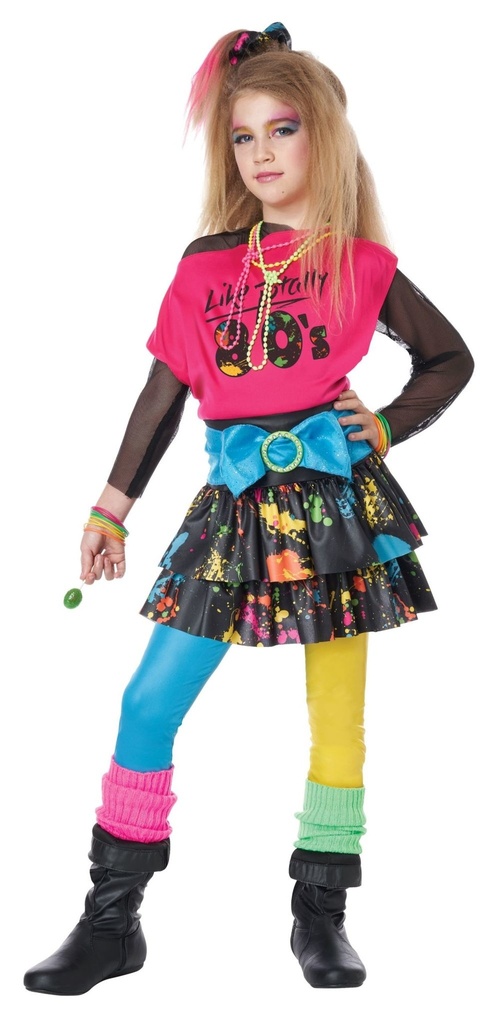 Like Totally 80'S Girls' Costume