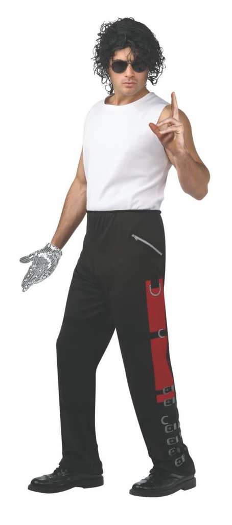 Michael Jackson Bad Black Buckle Men's Pants Musicians & Stars