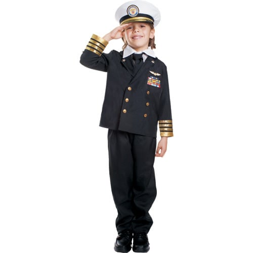 Navy Admiral Black Costume Boys Child