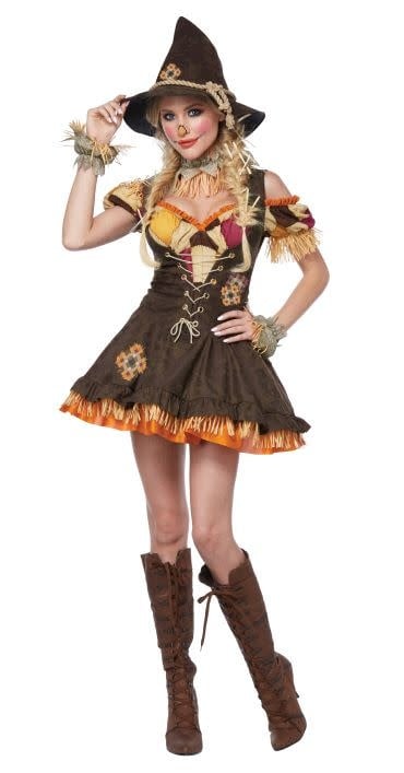 Sassy Scarecrow Women's Costume Scary & Villains