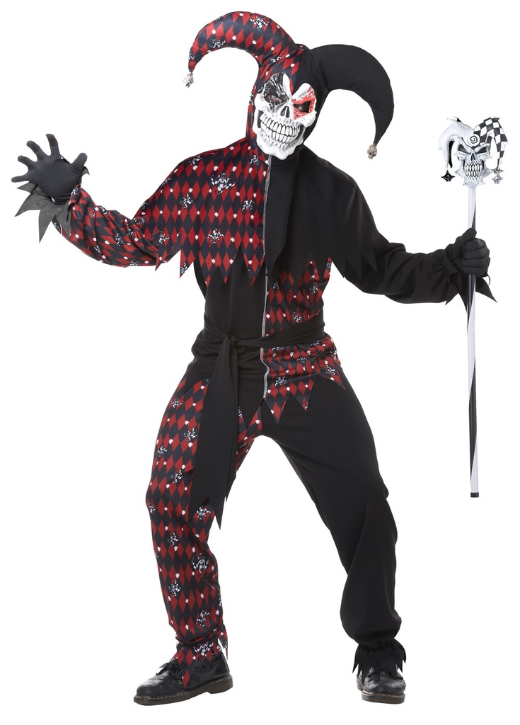 Sinister Jester Men Costume Clowns & Magicians