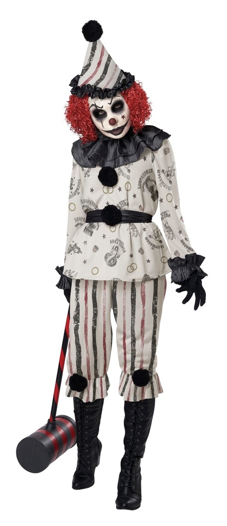 Vintage Creeper Female Clown Scary & Villains