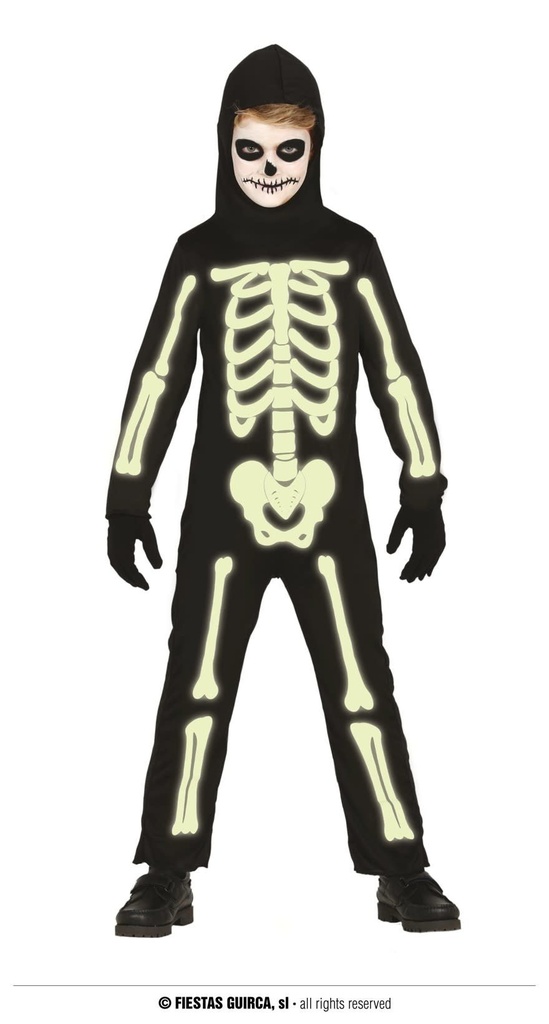 Glow In The Dark Skeleton Costume Boys Child
