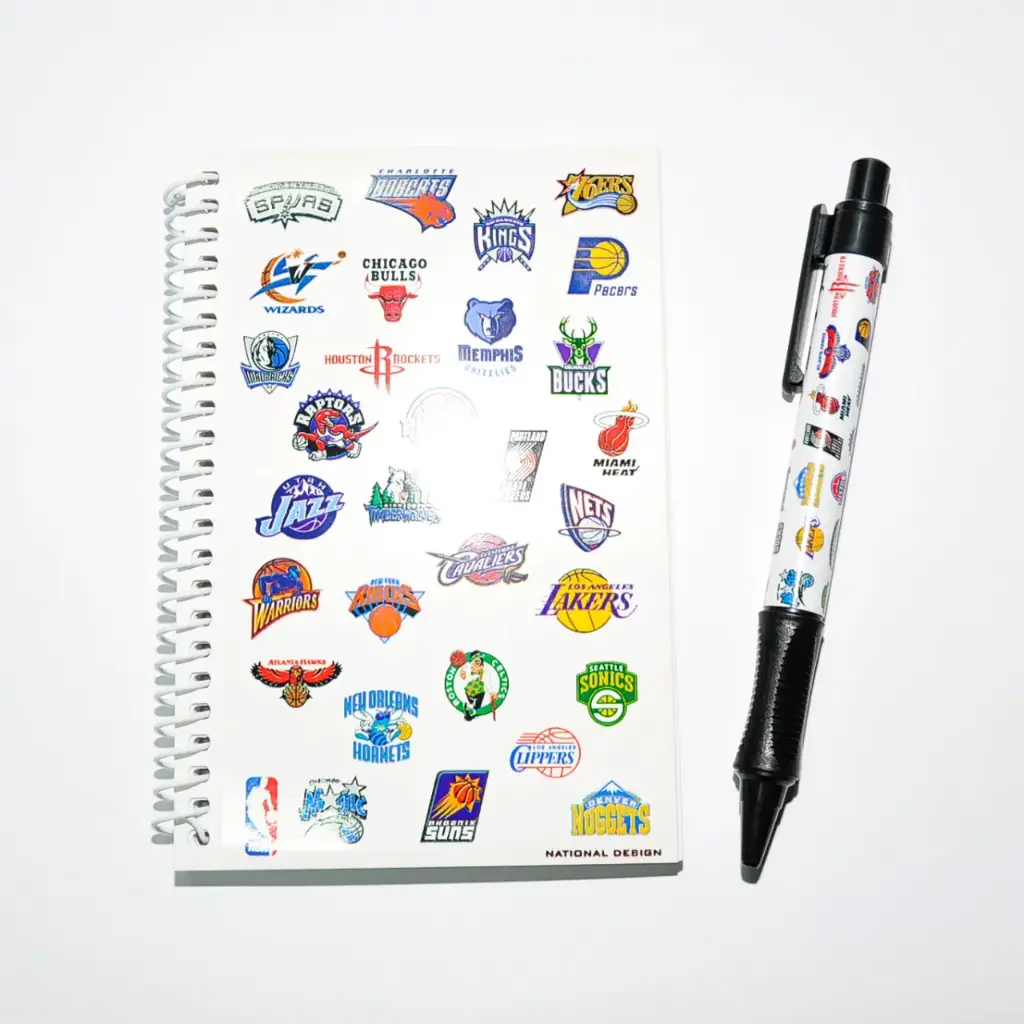 NBA Sports Notepad And Pen