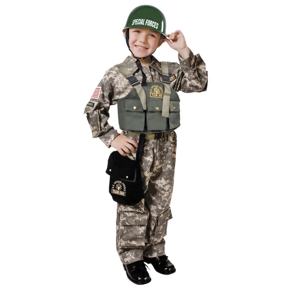 Army Special Forces w/ Helmet Costume Careers
