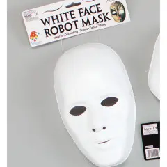 Deluxe Male Face Mask-White