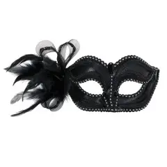 Black Eyemask W/Side Decoration