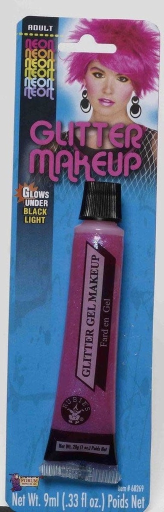 Neon Glitter Makeup 80's Eighties