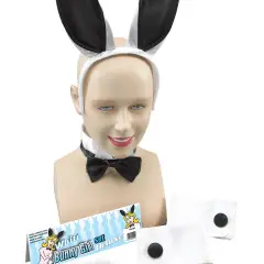 White and Black Bunny Accessory Set