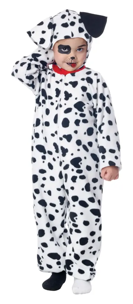 Dalmatian Puppy Fleece Jumpsuit S/Child (3-4)