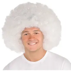 Adult Giant Afro Wig-White