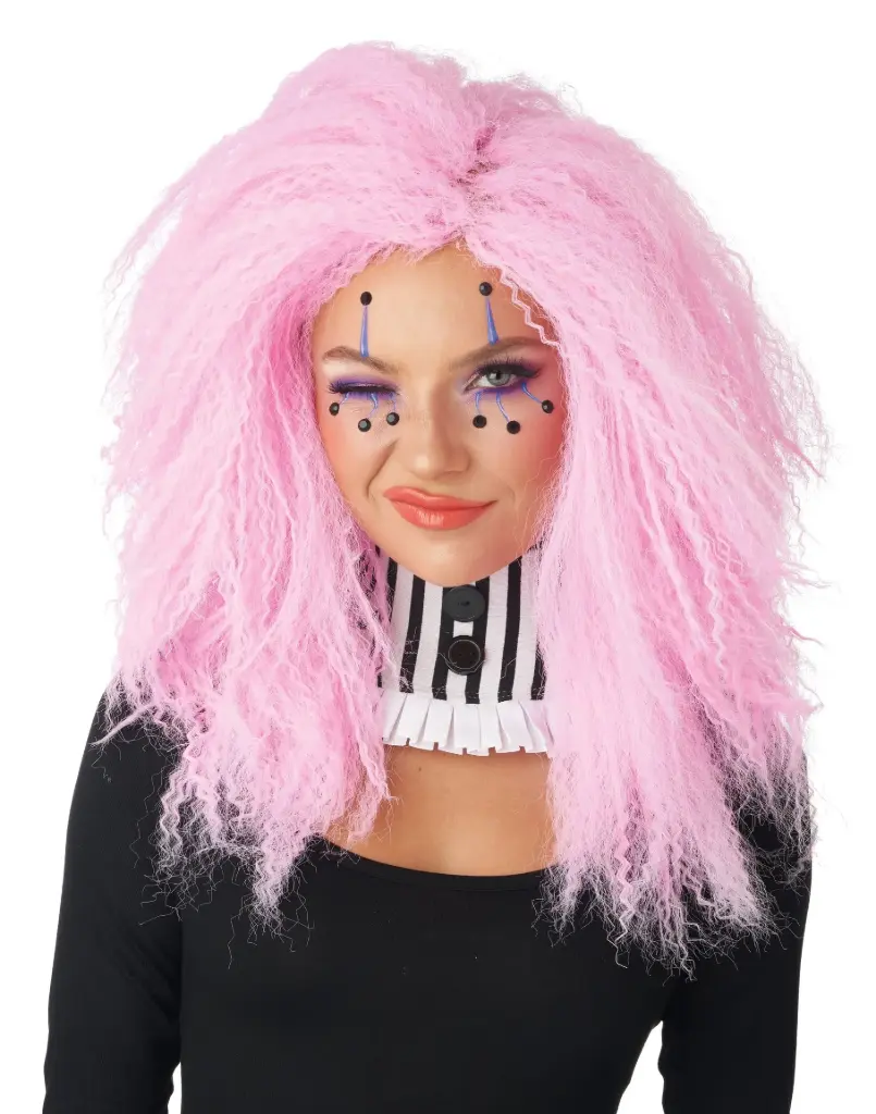 Crimped N Kooky Wig-Candy Pink