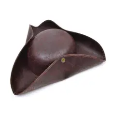 Brown Ancient-Look Tricorn Costume Hat