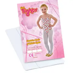 Childs Tights White Wristbands