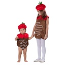 Chocolate Dipped Strawberry Kids Costume