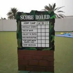 Army Score Board Rental