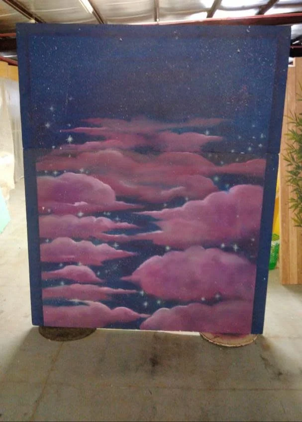 Clouds in the Sky Backdrop 1665X196 Cm Rental