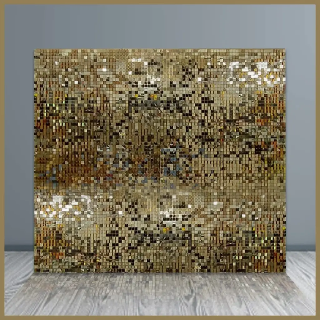 Shimmer Backdrop  H202 X W232 cm Rental-Gold