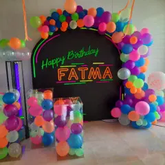 Acrylic Stand Filled With Balloons