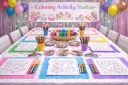 Coloring activities 15 pax ( art & craft)