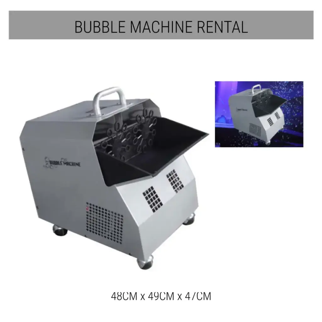 تأجير آلة فقاعات