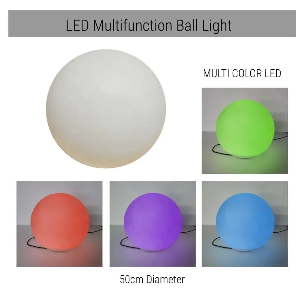 Light Up Sphere Medium 50 cm-Rental