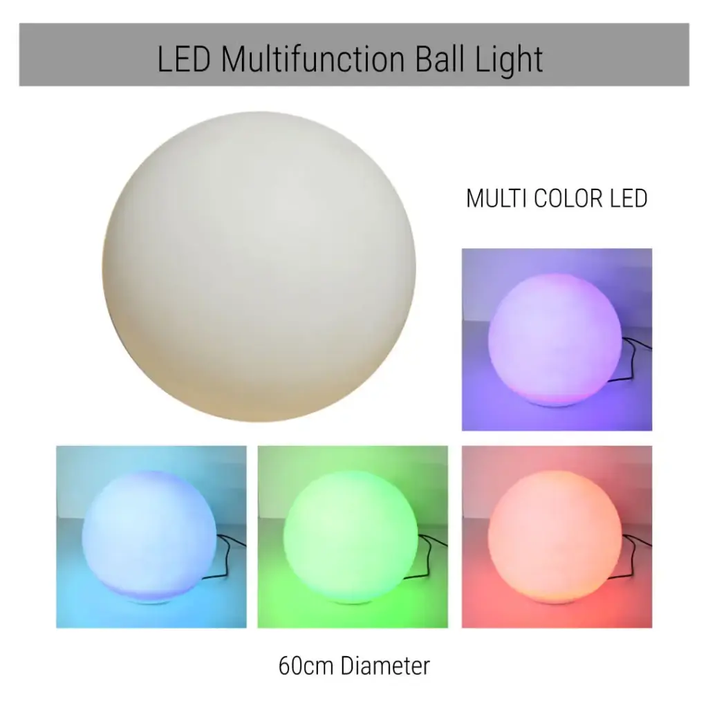 Light Up Sphere Large 60 cm- Rental