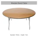 Table-Round Plywood (183cm/60Inch) Rental