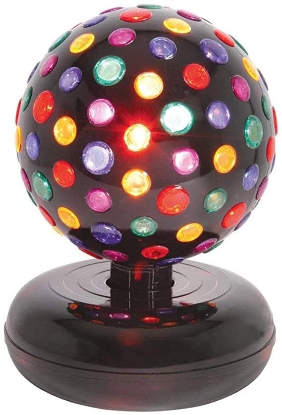 Disco Ball w Colored Bulbs-Table Top 15 Inch (25cm) Rental