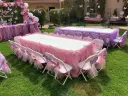 Kids Long Table with Table Covers Rental (250X77)cm
