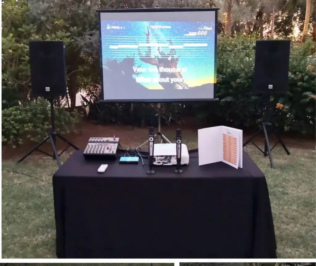 تأجير شاشة مسطحة وجهاز عرض (بروجكتور)