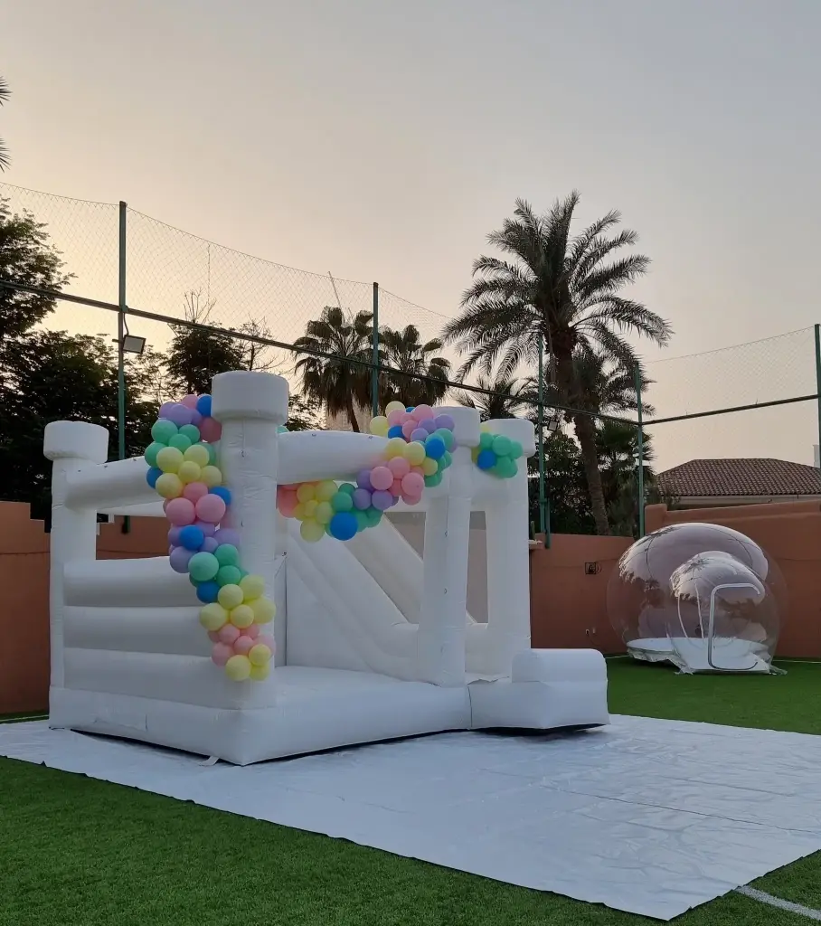 Jump & Slide-All White Rental