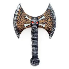 Viking Skull Axe 33Cm	