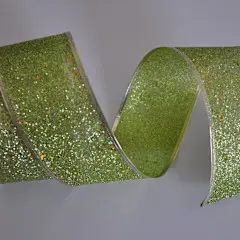 Ribbon Glitter Fabric 2 1/2Inch X 8 1/3 Yd - 