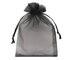 Sheer Bags (13 1/2 X 19) Inches - Black