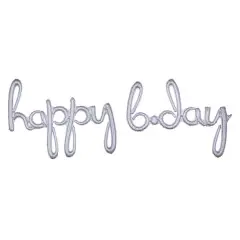 Balloon Script Phrase Happy Birthday