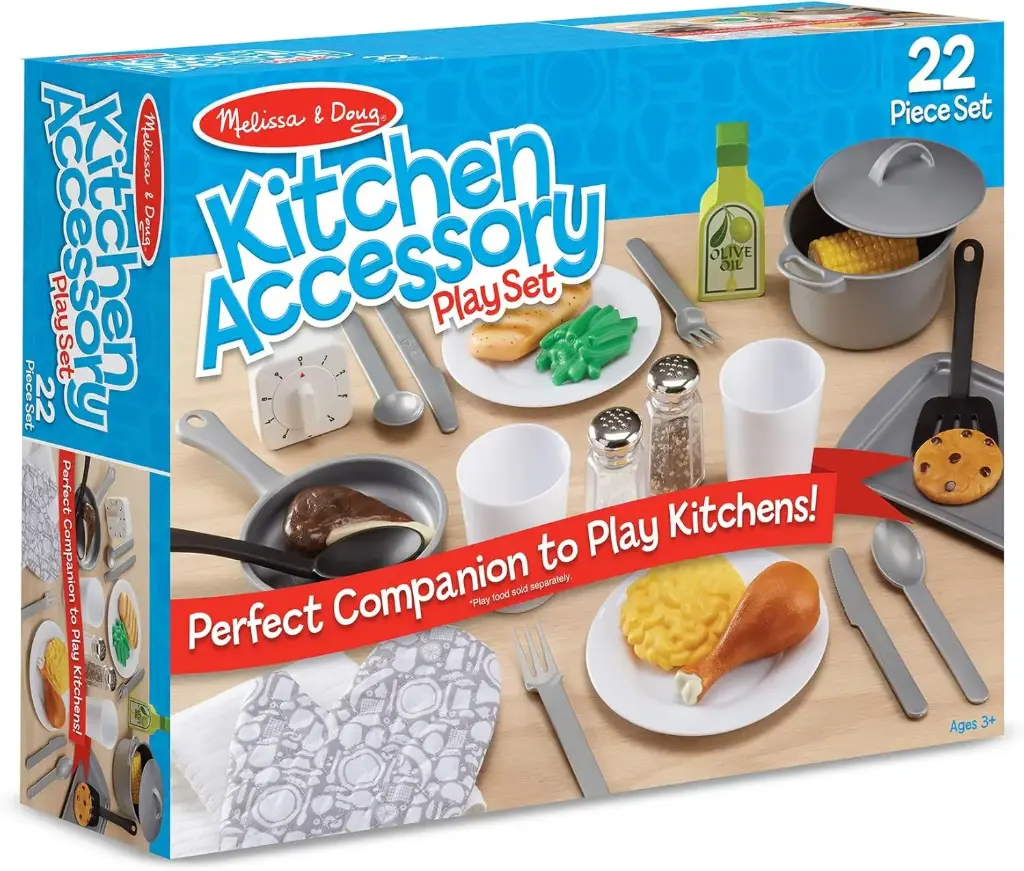 22-Piece Play Kitchen Accessories Set