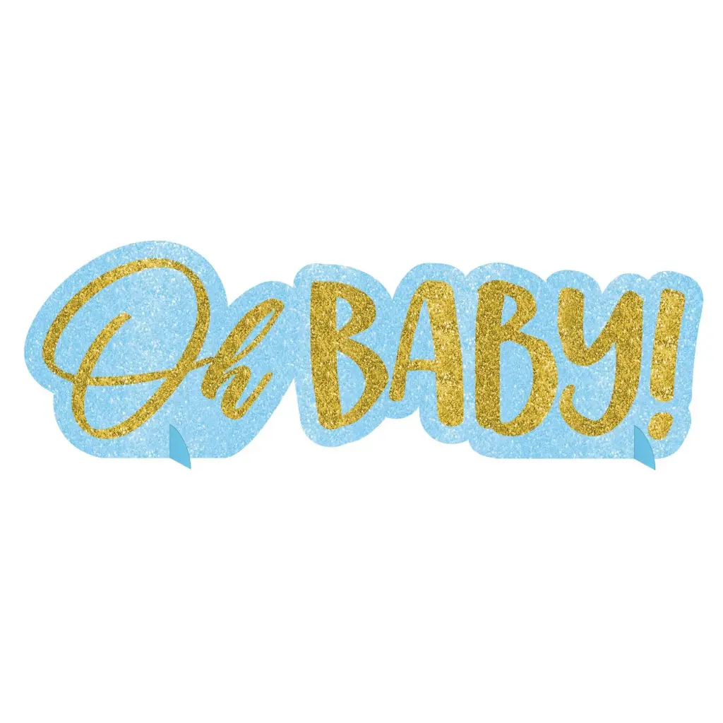 Oh Baby Boy/Girl Glitter Centerpiece Baby