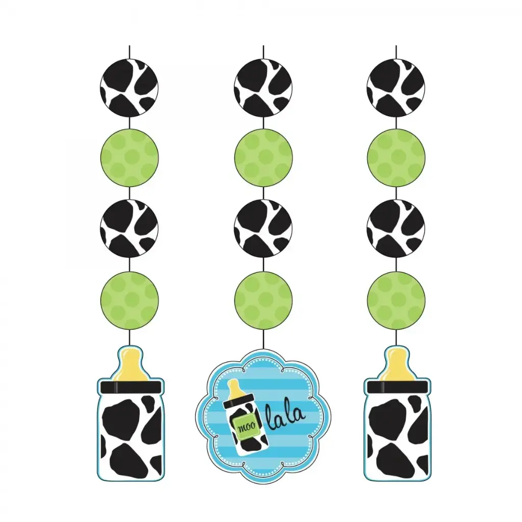 Cow Print Boy - Hanging Cutouts