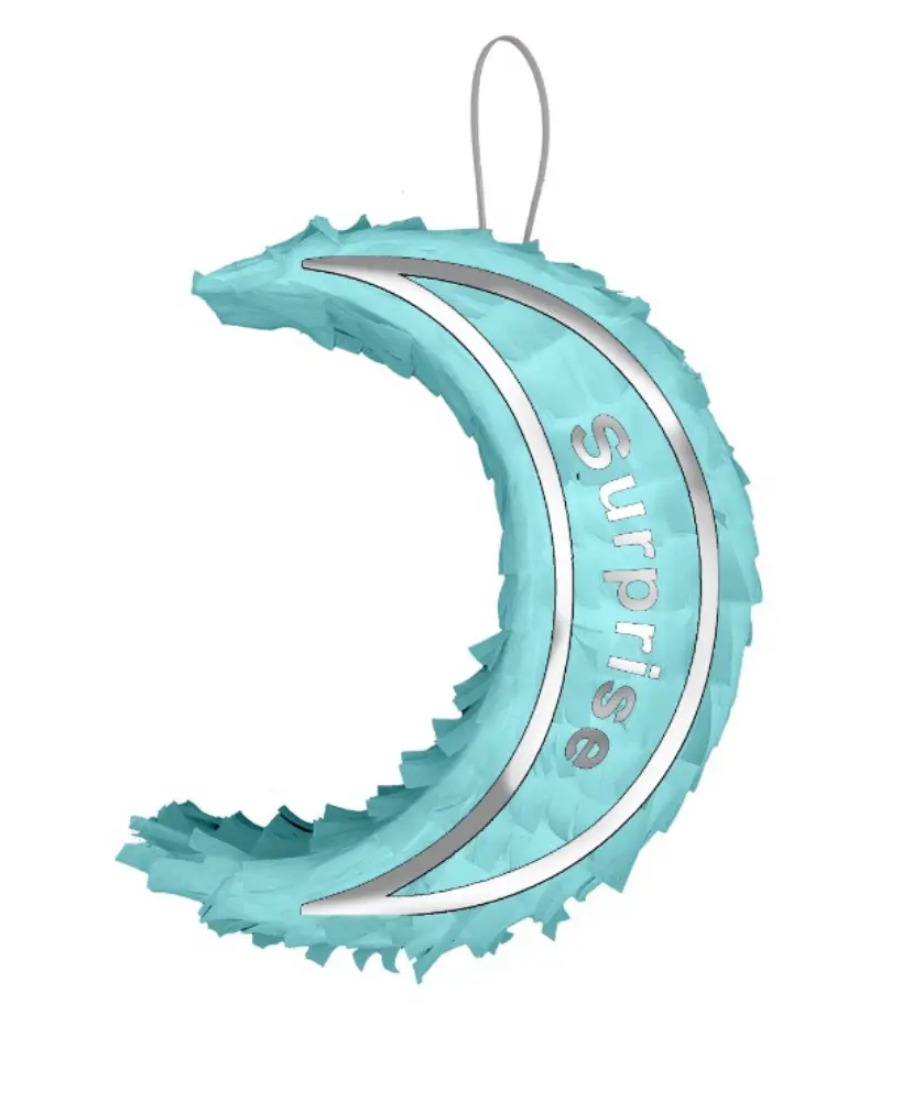 Mini Die Cut   (30X24 cm)-Crescent Moon - Surprise Pinatas